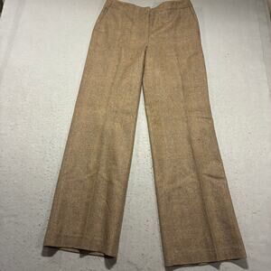 J.crew Wool Cashmere Blend Pants Women's 8 Vintage Glen Check